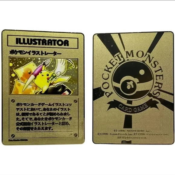 Pokemon Illustrator Japanese gold plated card - Picture 3 of 3